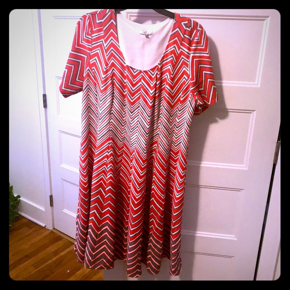 Chevron print dress